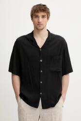 Barena Venezia selyem keverék póló Camicia Mola - fekete 52