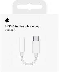Apple Apple, USB-C - 3, 5mm jack - Adapter, fehér (MU7E2AM/A) (GYÁRI) (MU7E2AM/A)