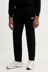 EA7 Emporio Armani pamut melegítőnadrág - fekete M - answear - 38 990 Ft