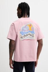 Napapijri pamut póló FLUORITE - rózsaszín L