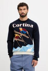 MC2 Saint Barth gyapjú pulóver - sötétkék L - answear - 83 990 Ft