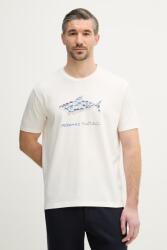 Paul&Shark pamut póló - bézs M - answear - 72 990 Ft