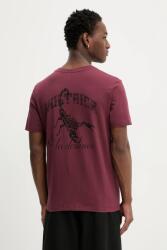 Zadig&Voltaire pamut póló - burgundia S