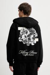 Filling Pieces pamut melegítőfelső Zip Hoodie Bouquet - fekete S