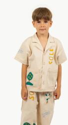 Tinycottons gyerek ing pamutból ARTSY TREE SHIRT - bézs 152