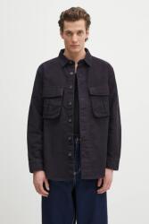 Barbour pamut ing Barbour Jungle Sateen Overshirt - sötétkék L