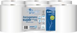 Paperdi Kéztörlő 2 rétegű tekercses átmérő: 20 cm 100% cellulóz 486 lap/180 m/tekercs 6 tekercs/csomag Super 180 Paperdi (RL8M180)