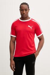 PUMA pamut póló Big Cat Ringer - piros L