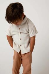 Donsje gyerek ing lenkeverékből Brammie Shirt - fehér 104