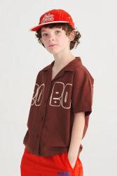 Bobo Choses gyerek ing pamutból - barna 89/98