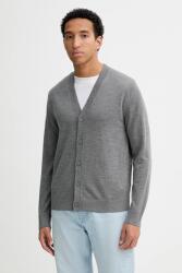 Calvin Klein gyapjú kardigán - szürke L