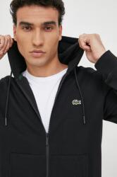 Lacoste kapucnis melegítőfelső férfi pamuttal - fekete XL