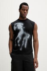 Heliot Emil pamut póló - fekete M - answear - 56 990 Ft