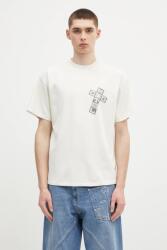 Aries pamut póló Faded God Town SS Tee - bézs L