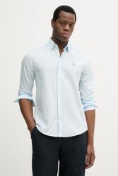 U. S. Polo Assn U. S. Polo Assn. selyem ruha LINEN BLEND LS - kék S