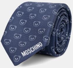 Moschino férfi selyem nyakkendő - sötétkék Univerzális méret