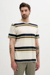 Barbour pamut póló Golborne Stripe Relaxed Fit T-Shirt - bézs S