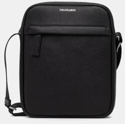 Trussardi bőr oldaltáska - fekete Univerzális méret