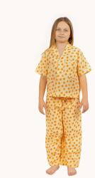 Tinycottons gyerek pamut pizsama APPLES SET - sárga 98
