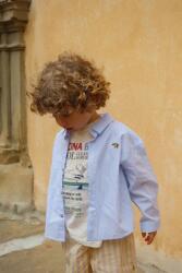 Konges Sløjd gyerek ing pamutból WES SHIRT GOTS - kék 134-140