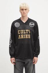 Aries hosszú ujjú Cult Leader Airtex Longsleeve Tee - fekete M