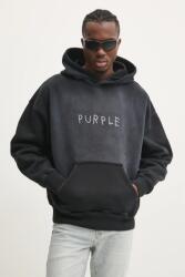 Purple Brand pamut melegítőfelső HWT FLEECE PO HOODY - szürke M