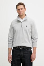 U. S. Polo Assn U. S. Polo Assn. melegítőfelső férfi pamuttal DHM LB 1/4 ZIP - szürke XL