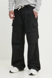 Purple Brand pamut nadrág WOVEN CARGO PANT - fekete S