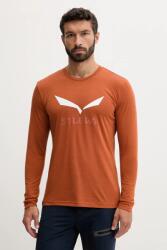 Salewa sportos hosszú ujjú Solidlogo - narancssárga M
