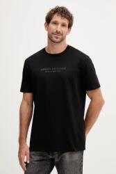 Giorgio Armani pamut póló - fekete S - answear - 22 990 Ft