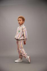 Mini Rodini gyerek pamut melegítőnadrág Clover - szürke 104-110