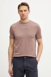 Icebreaker sportos póló Merino Blend 125 Cool-Lite Sphere - barna XXL