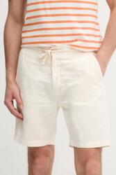 Pepe Jeans vászon rövidnadrág RELAXED LINEN SMART SHORTS - bézs 30