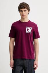 Calvin Klein pamut póló - burgundia M - answear - 15 990 Ft
