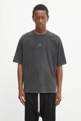 Filling Pieces pamut póló Boxy Embroidered - szürke S