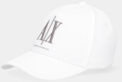 Armani Exchange pamut baseball sapka - fehér Univerzális méret - answear - 26 990 Ft