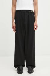 Aries gyapjú nadrág Tailored Slacker Pant - fekete 30