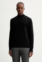 Calvin Klein gyapjú pulóver - fekete L