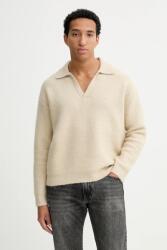 Calvin Klein pulóver gyapjúkeverékből - bézs XS - answear - 43 990 Ft