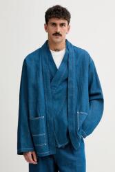 Kenzo kabát vászonkeverékből - kék XL