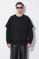 Neil Barrett felső Slim Dropped Shoulder Double Layer Sweatshirt - fekete L