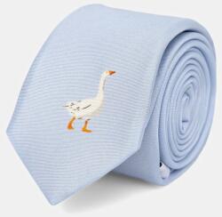 Moschino selyen nyakkendő - kék Univerzális méret