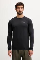 Jack Wolfskin sportos hosszú ujjú Prelight Swift - fekete S