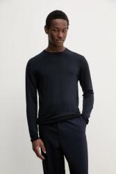 Barena Venezia gyapjú pulóver Camicia Mola - sötétkék XL