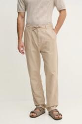Pepe Jeans nadrág vászonkeverékből LINEN PULL ON PANTS - bézs 32