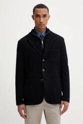 Barena Venezia gyapjú pulóver Giacca Torceo - sötétkék 52