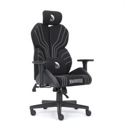 Warrior Chairs gamer szövet szék fekete-fehér (MC196-3-1)