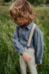 Donsje gyerek vászon ing Leom Linen Shirt - kék 104