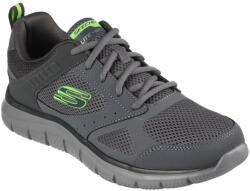 Skechers Track Syntac férfi szürke fűzős sportcipő 232398-CHAR