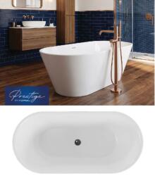 M-Acryl Victory szabadon álló 170x76cm akril kád / Fehér előlappal - 240 L